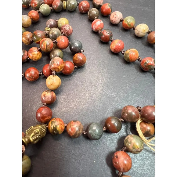 Cherry creek jasper mala necklace - Picture 5 of 10